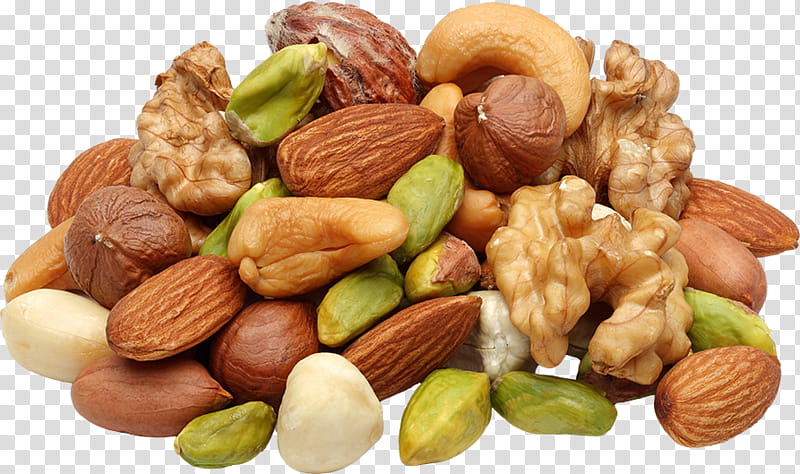 Autumn, variety of nuts transparent background PNG clipart