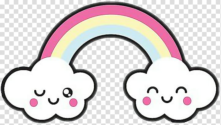 Cloud Drawing, Sticker, Silhouette, Adhesive, Cuteness, Pink, Nose, Technology transparent background PNG clipart