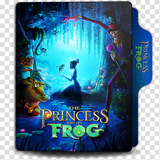 Animation  folder icon, The Princess and the Frog. () transparent background PNG clipart