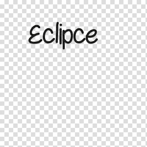 eclipse written text transparent background PNG clipart