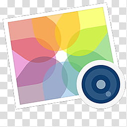 Mac OS X Mavericks icons, i, multicolored abstract near lens transparent background PNG clipart