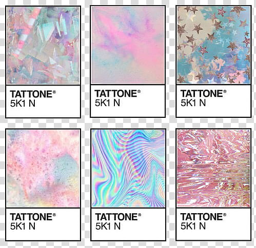 Pantone s, four assorted-color Tattone K N illustrations transparent background PNG clipart