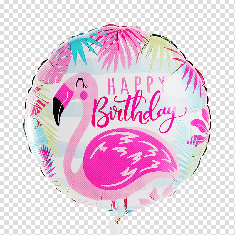Happy Birthday, Balloon, Flamingo Balloon Foil, Qualatex, Birthday
, Party, Gift, Foil Mylar Balloon transparent background PNG clipart