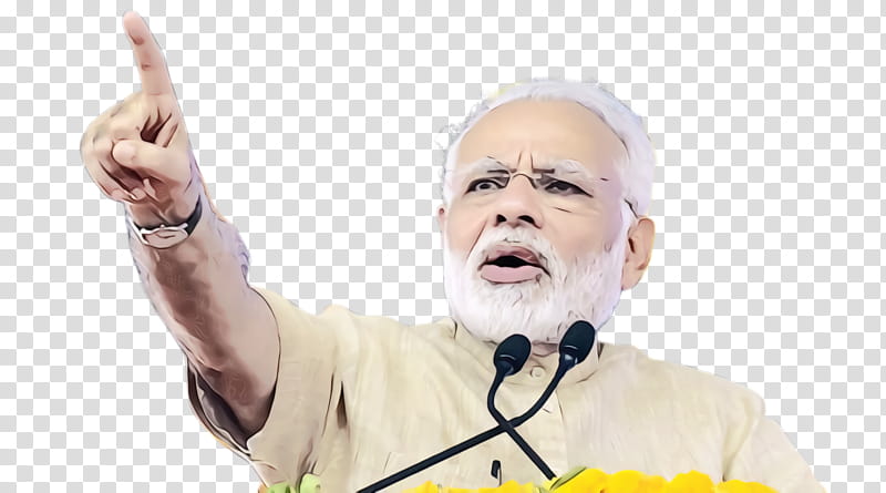 Narendra Modi, India, Microphone, Beard, Head, Gesture, Finger, Thumb transparent background PNG clipart