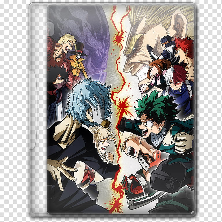 Anime  Spring Season Icon , Boku no Hero Academia rd Season, closed anime character DVD case transparent background PNG clipart