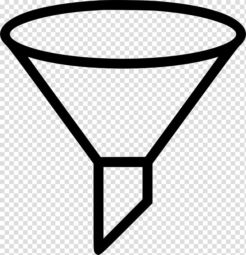 Sales Symbol, Sales Process, Funnel, Filter Funnel, Tool, Black, Black And White
, Line transparent background PNG clipart