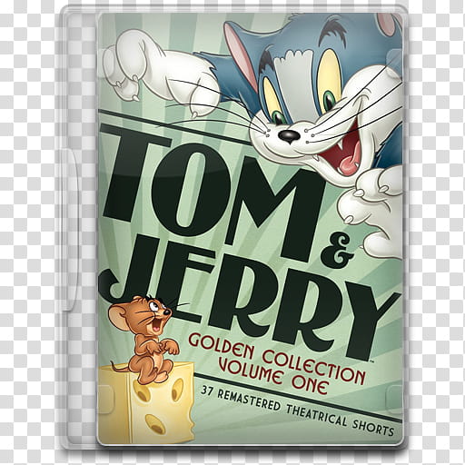 TV Show Icon Mega , Tom & Jerry, The Golden Collection Volume One, Tom & Jerry golden collection volume one case transparent background PNG clipart