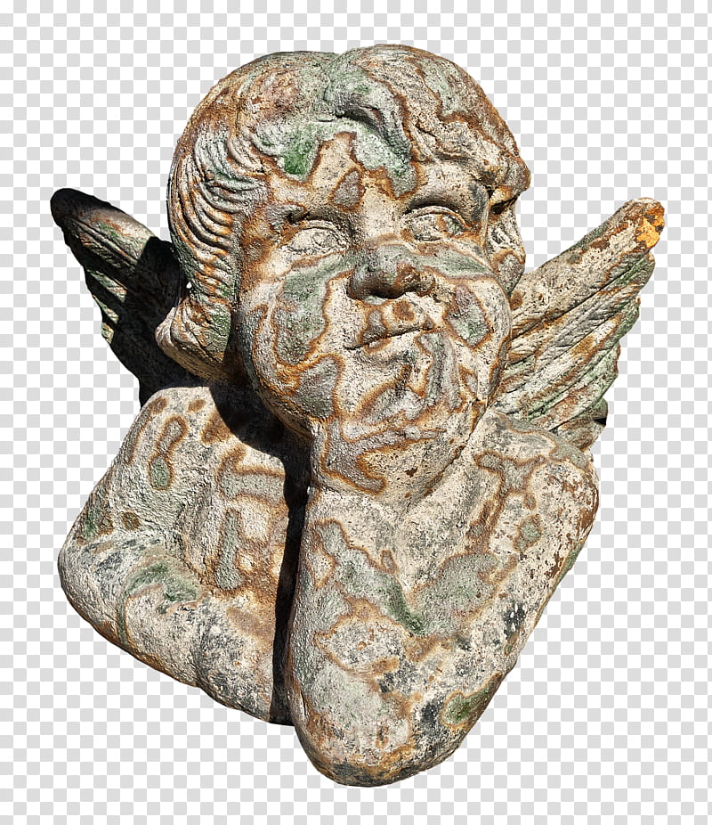 Angel, Cherub, Sculpture, Stone Carving, Wood Carving, Statue, Stone Sculpture, Relief transparent background PNG clipart