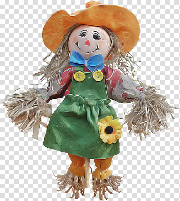 scarecrow scarecrow toy agriculture puppet, Doll, Costume, Plush, Stuffed Toy transparent background PNG clipart