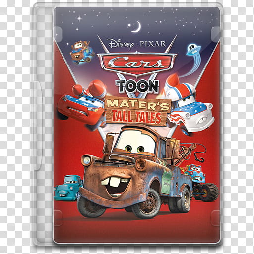 Movie Icon Mega , Mater's Tall Tales, Disney Pixar Cars Toon DVD case cover transparent background PNG clipart