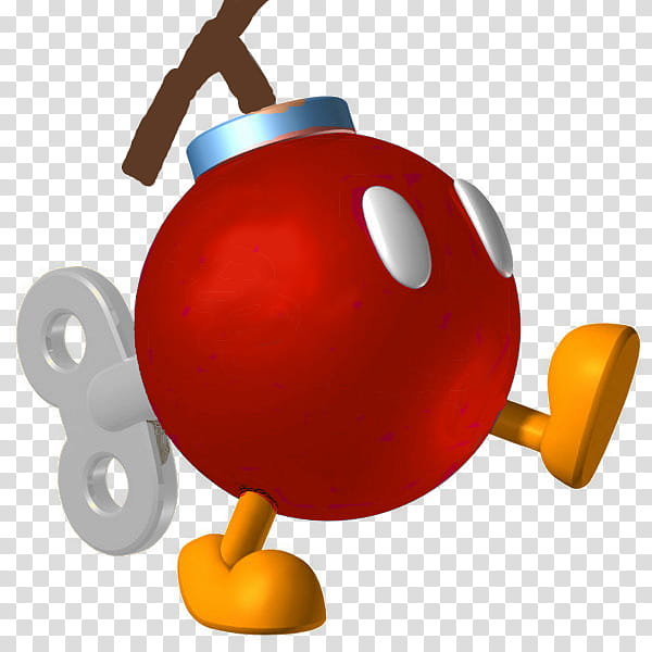 red bomb walking toy transparent background PNG clipart