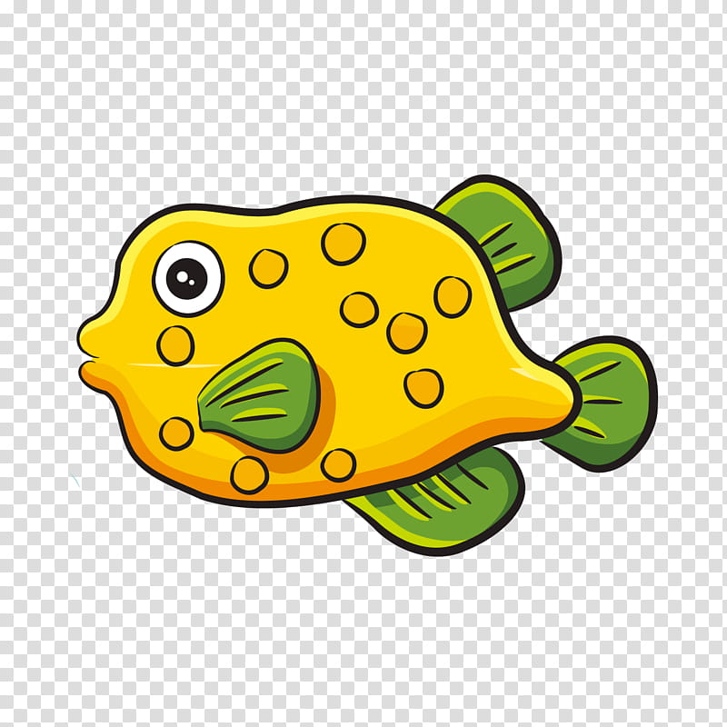 Frog, Goldfish, Cartoon, Seafood, Animal, Saltwater Fish, Animation, Green transparent background PNG clipart