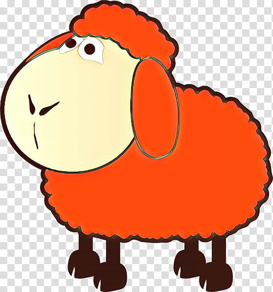 Cartoon Sheep, Black Sheep, Baa Baa Black Sheep, Herd, Drawing, Cartoon, Orange transparent background PNG clipart