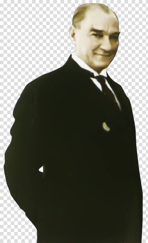 ATATURK, man wearing black suit jacket transparent background PNG clipart