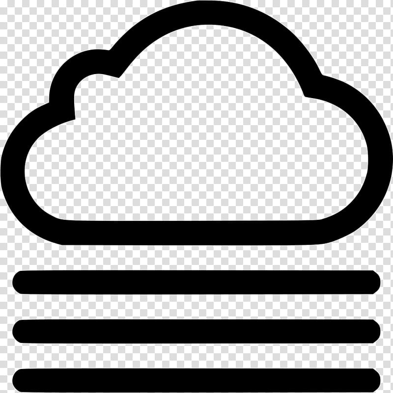 Rain Cloud, Fog, Rain And Snow Mixed, Symbol, Weather, Logo, Line, Blackandwhite transparent background PNG clipart