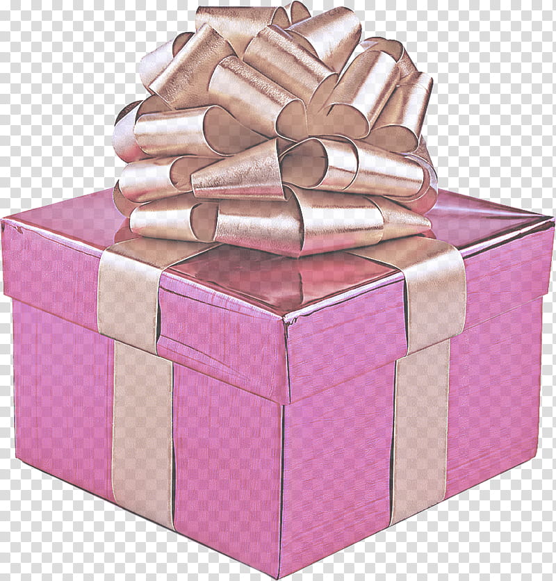 pink present box ribbon packing materials, Material Property, Wedding Favors, Gift Wrapping transparent background PNG clipart