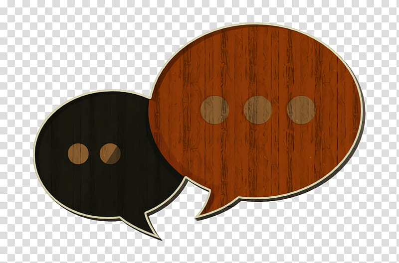 Chat icon Communication icon, Wood, Circle, Wood Stain transparent background PNG clipart