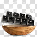 Sphere   the new variation, black computer keycaps in clear glass bowl illustration transparent background PNG clipart