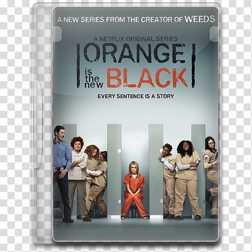 TV Show Icon , Orange Is the New Black, Orange is the new Black DVD case transparent background PNG clipart