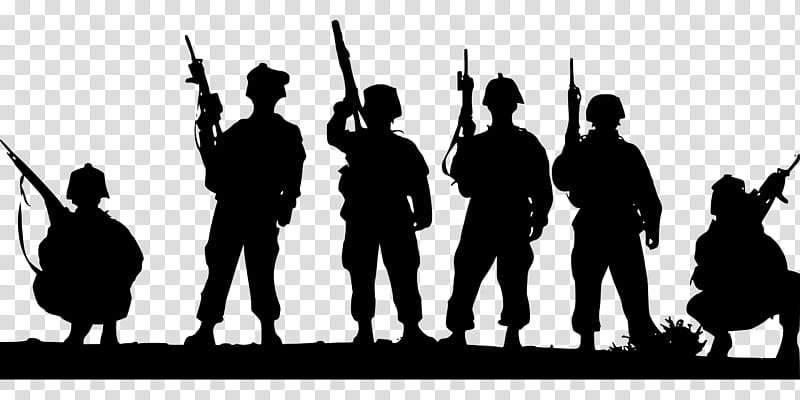 Soldier Silhouette, War, World War I, Military, Combat, Weapon, Green Berets, Crew transparent background PNG clipart