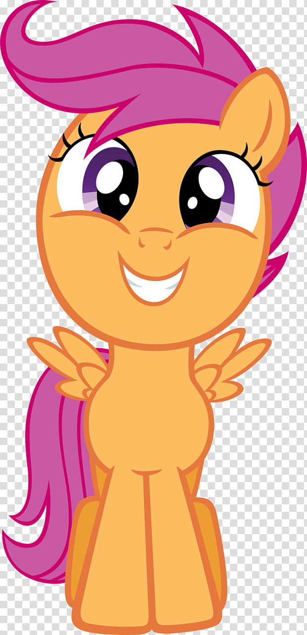 Scootaloo grin transparent background PNG clipart