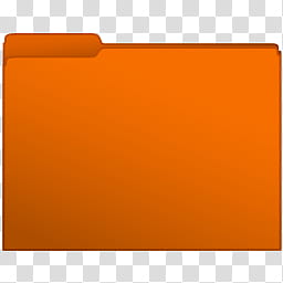 Basic Set  of  Warm Color Computer Folder Icons, -Orange, orange folder illustration transparent background PNG clipart