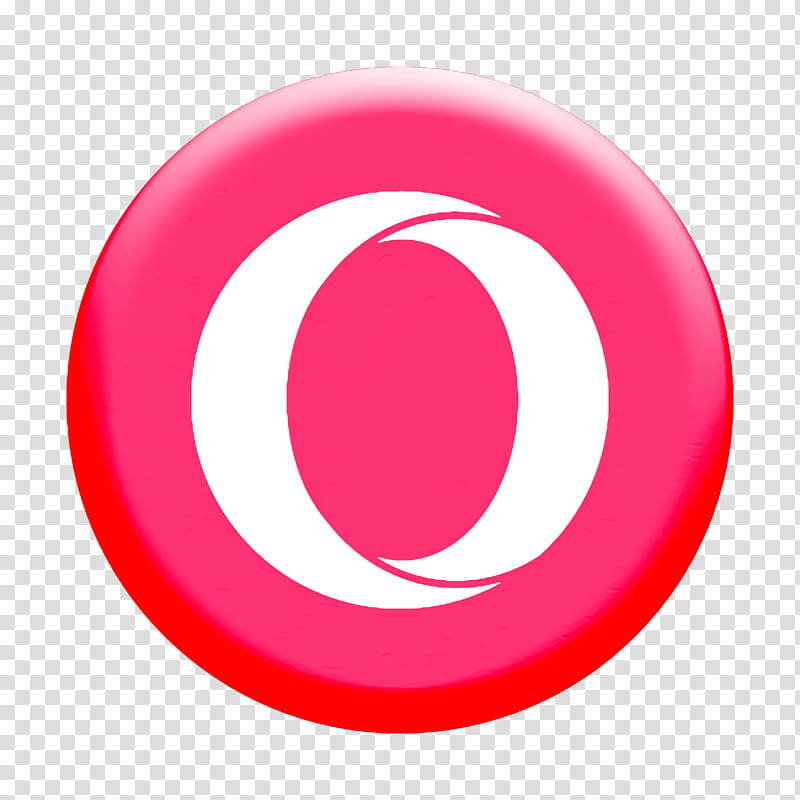 Opera Icon, Browser Icon, Circle Icon, Round Icon Icon, Redm, Pink, Plate, Material Property transparent background PNG clipart