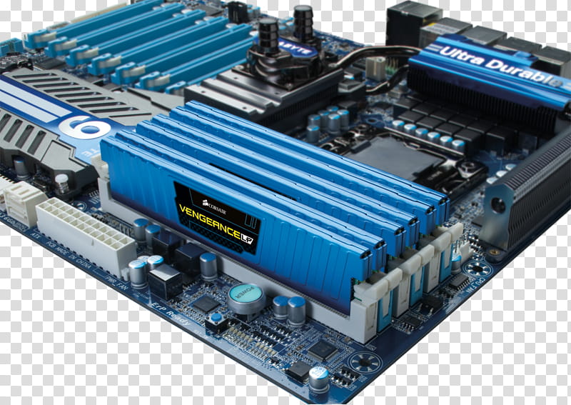 Card, Computer Hardware, Motherboard, Ram, Computer Memory, Corsair Components, Personal Computer, Corsair Vengeance Led Ddr4 transparent background PNG clipart