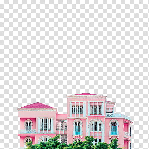 Syl  Watchers , pink concrete building illustratiomn transparent background PNG clipart