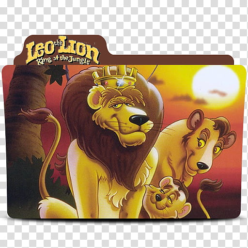 Leo The Lion King of The Jungle Folder Icon, Leo the lion king of the jungle transparent background PNG clipart