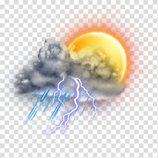 The REALLY BIG Weather Icon Collection, mostly-cloudy-t-storm-rain transparent background PNG clipart