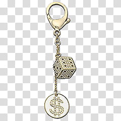 silver-colored keychain transparent background PNG clipart