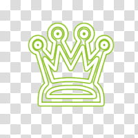 , green and white crown illustration transparent background PNG clipart