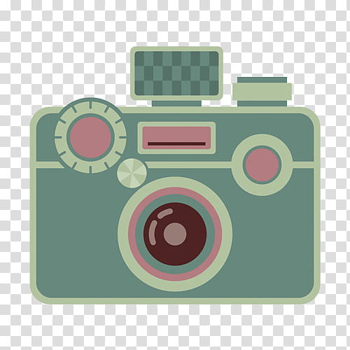 Retro Cam s, gray and white point-and-shoot camera transparent background PNG clipart