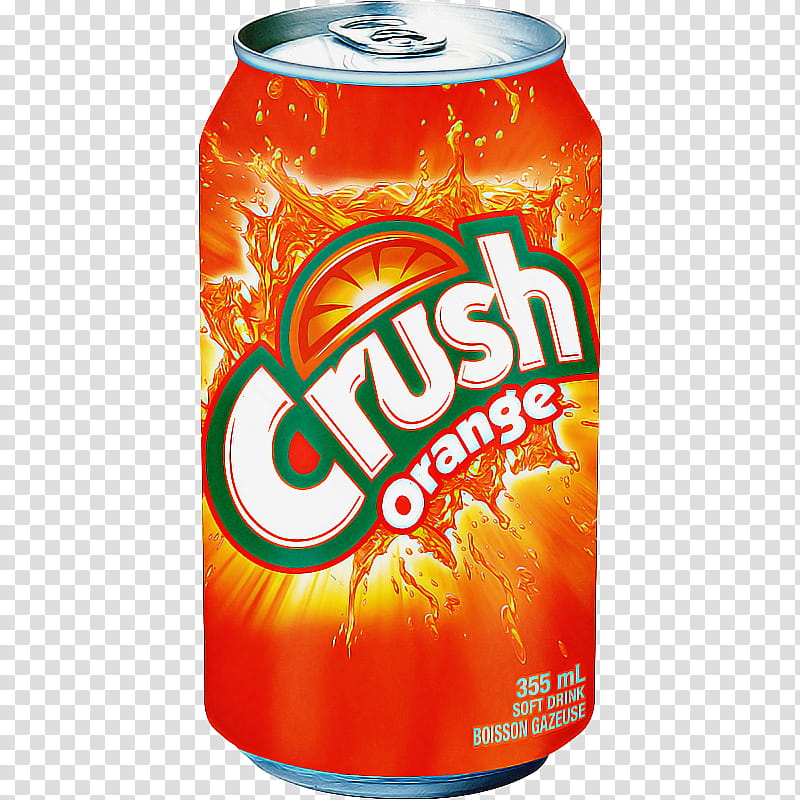 Background Orange, Crush, Orange Drink, Orange Soft Drink, Aluminum Can, Flavor, Steel And Tin Cans, Brand transparent background PNG clipart