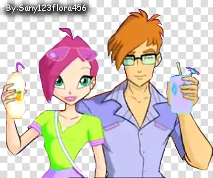 Winx Tecna and Timmy transparent background PNG clipart