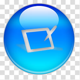 Blue Ball pack icons, panneau de configuration transparent background PNG clipart