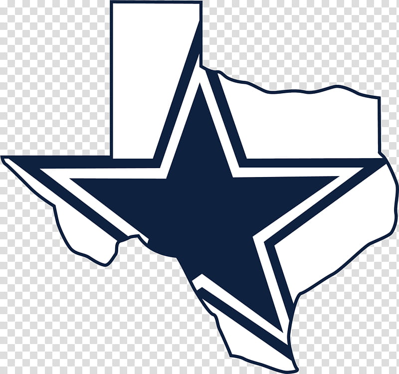 Dallas Cowboys professional american football club, silhouette of