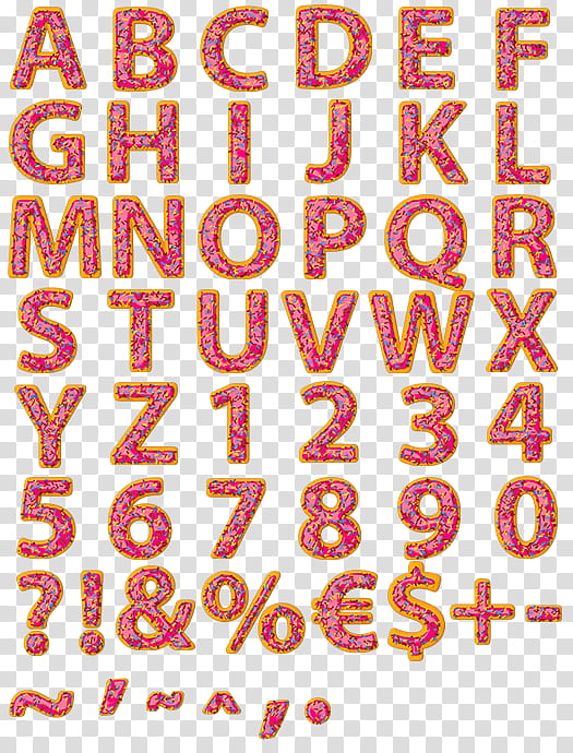 glitter alphabet transparent background PNG clipart