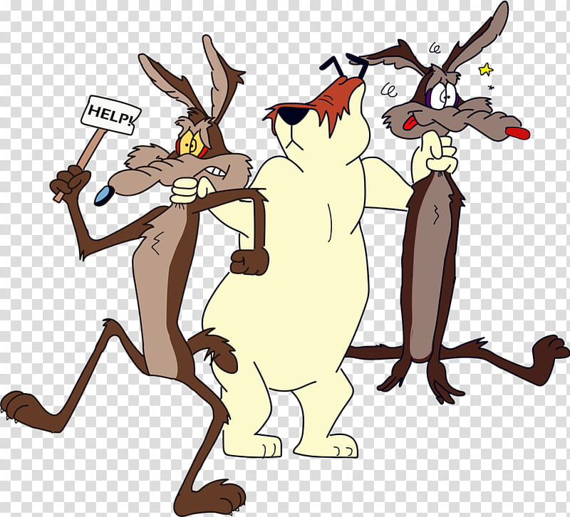 Wile E Coyote, Sam Sheepdog and Ralph Wolf transparent background PNG