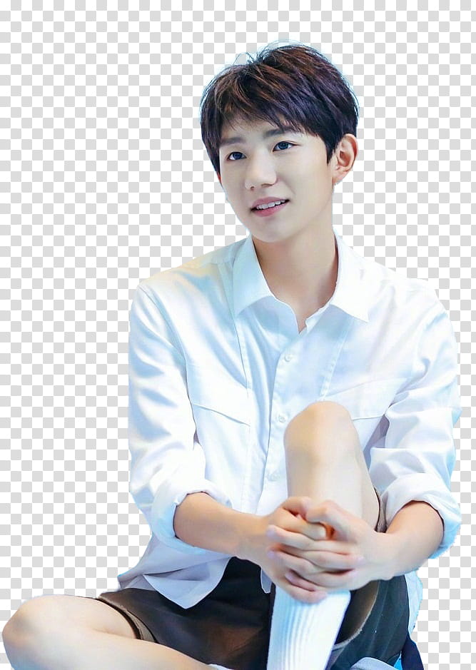 Share  TFBOYS, man wearing white dress shirt transparent background PNG clipart