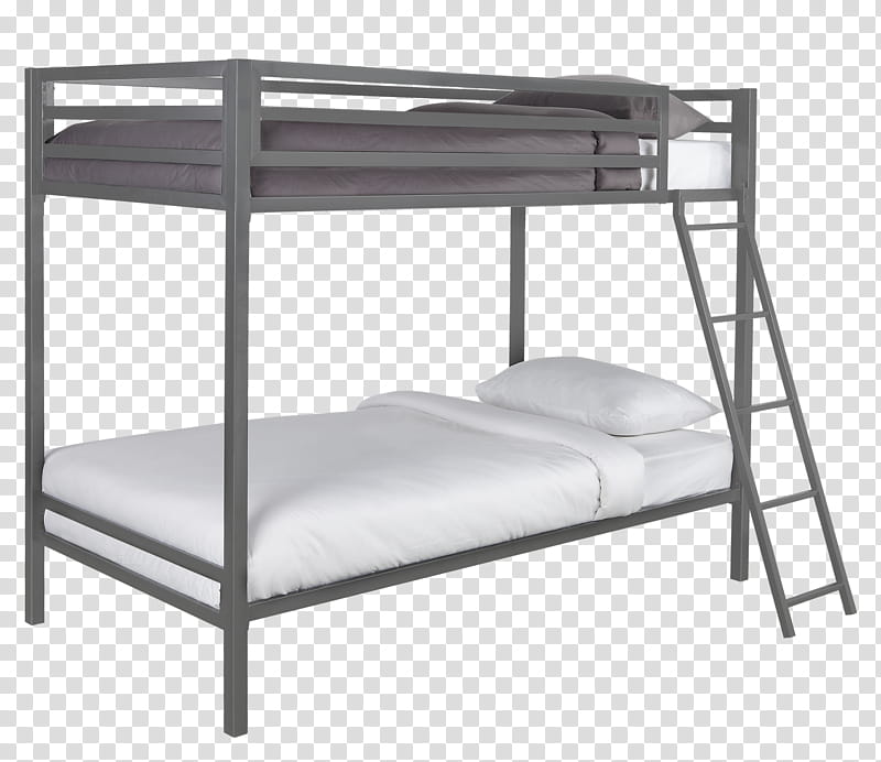 Metal Frame, Bunk Bed, Twin Over, Bed Frame, Loft, Mattress, Mainstays, Futon transparent background PNG clipart
