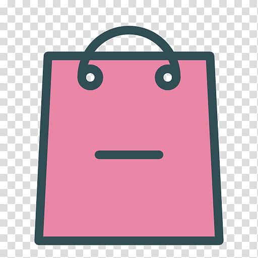 Shopping Bag, Pink, Purple, Magenta, Line, Smiley, Rectangle transparent background PNG clipart