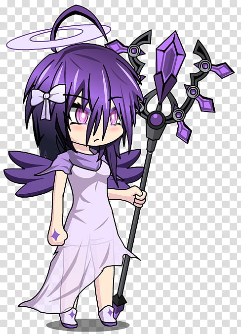 Angelic Violet [Gacha World] transparent background PNG clipart
