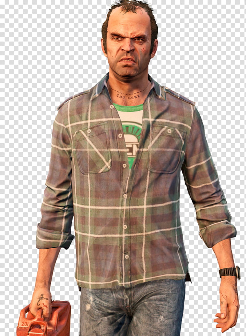 Jeans, Grand Theft Auto V, Trevor Philips, Video Games, Rockstar Games, Witcher 3 Wild Hunt, Vgboxart, Steam transparent background PNG clipart