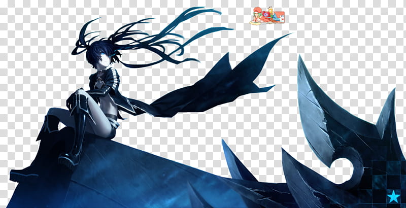 BRS (Black Rock Shooter), Render transparent background PNG clipart