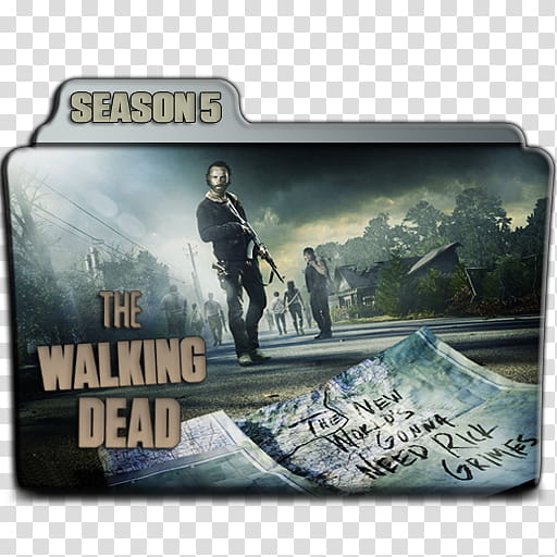 The Walking Dead folder icons Season B, TWD S B transparent background PNG clipart