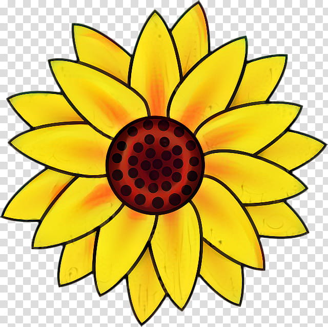 Drawing Of Family, Common Sunflower, Yellow, Petal, Plant, Daisy Family, English Marigold, Sunflower Seed transparent background PNG clipart