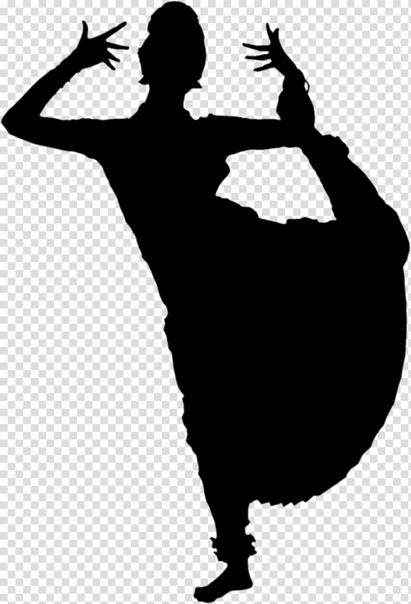 Dancer Silhouette, Black White M, Athletic Dance Move transparent background PNG clipart