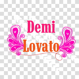 Texto demi lovato transparent background PNG clipart thumbnail